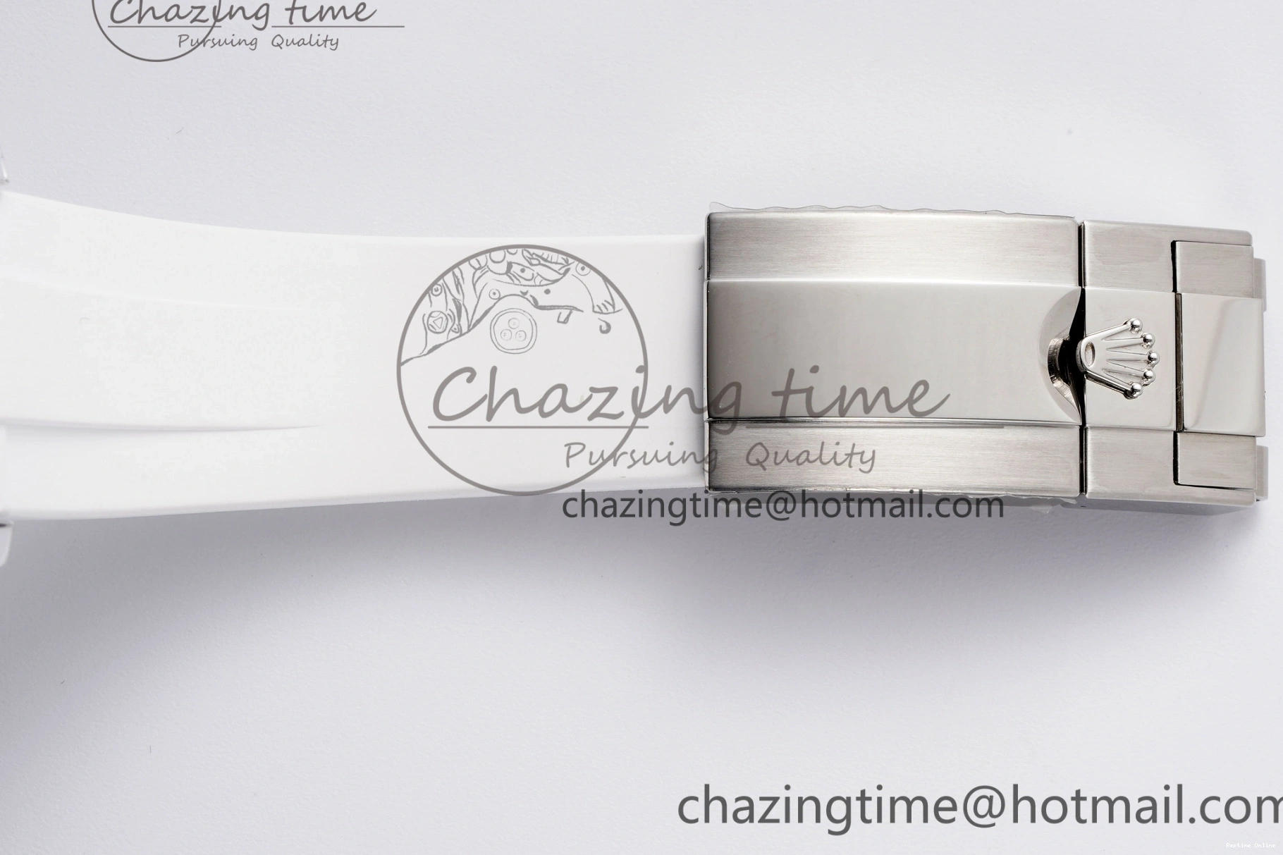 1221 Daytona Transparent IPK Best Edition Transparent Blue Dial on White Rubber Strap SA HighQuality 1969